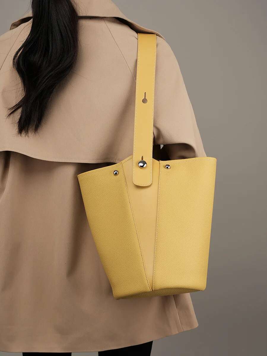 Bags Ladies Genuine Leather For Women Designer Handbags Famous Brands Bucket Bag