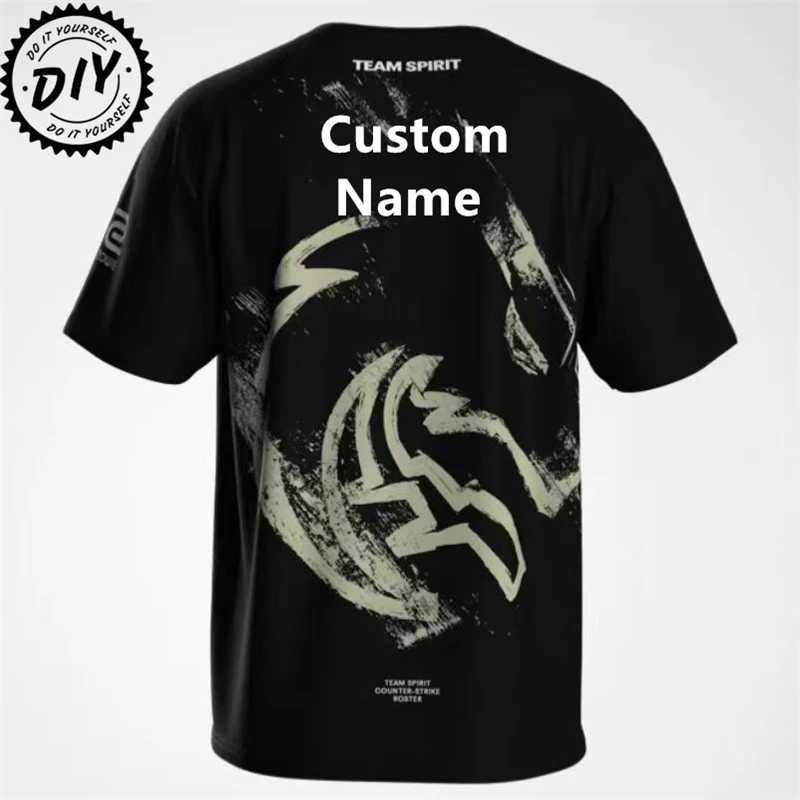 2025 CS2 Shanghai Major Team Spirit T Shirt For Men Clothes Top One Player Donk T Uniform ESports Contest Fans T-Shirt X250313
