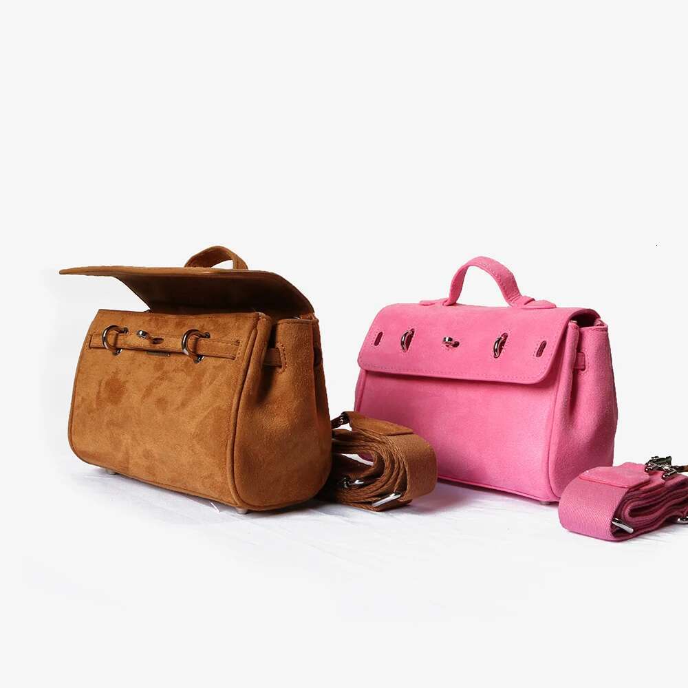 Small Bag Youth Women's Bags Ladies Shoulder Crossbody New Style Nubuck Leather Fashion Fancy High Quality 2024 Lady Sale