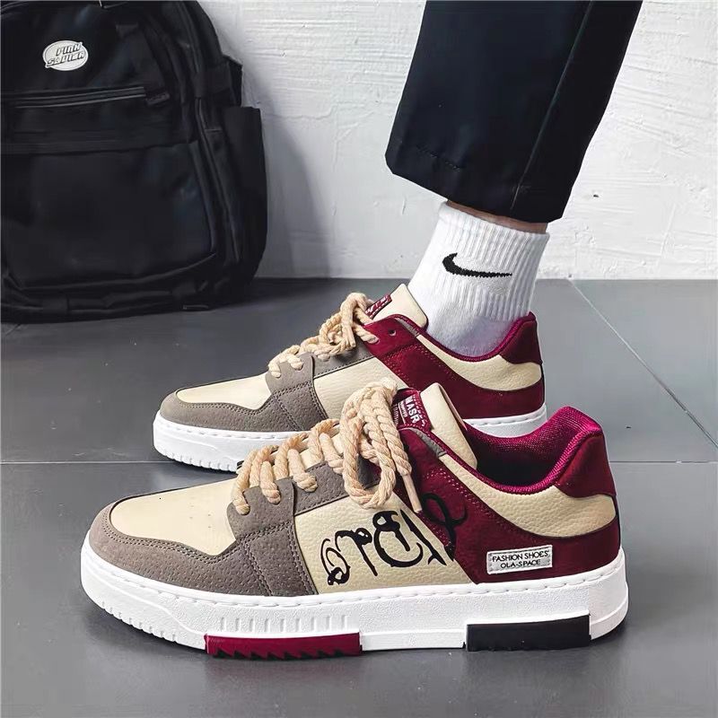 2025 New Breathable Little White Men's Multi functional Small and Popular Board Shoes Thick soled Sports Designer Trendy Fashion Shoes