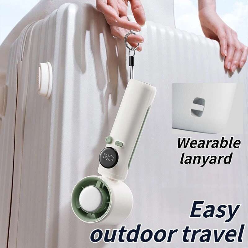 New 100-Speed High-Speed Handheld Fan USB Rechargeable Turbo Fan with Semiconductor Coog for Home Office and Outdoors