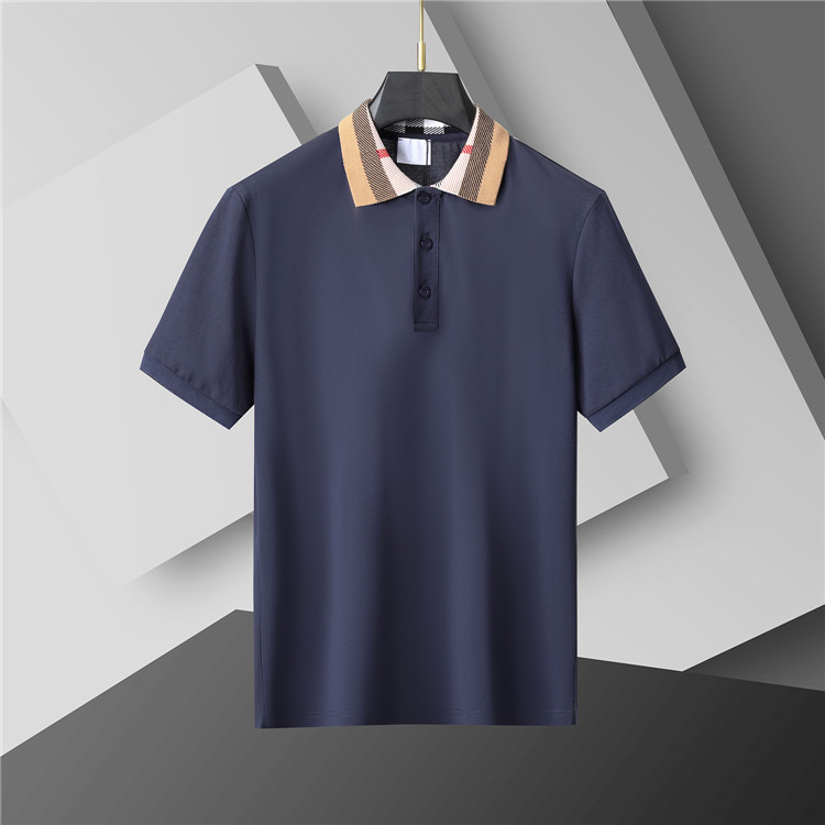 Designer wholesale new summer polo shirts European and American men's short sleeve casual color block cotton Asian size embroidered fashion T-shirt M-3XL
