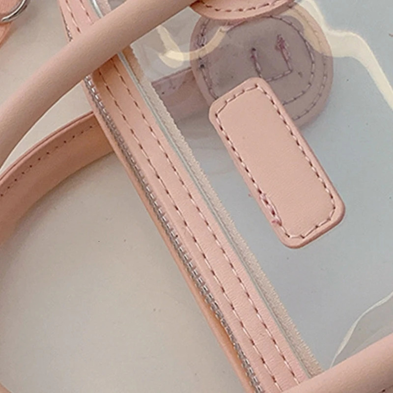 Transparent Top Handle Bag Clear Crossbody Bag Beach Shoulder Purses Handbag Fashion PVC Purse for Various Occasion R250312