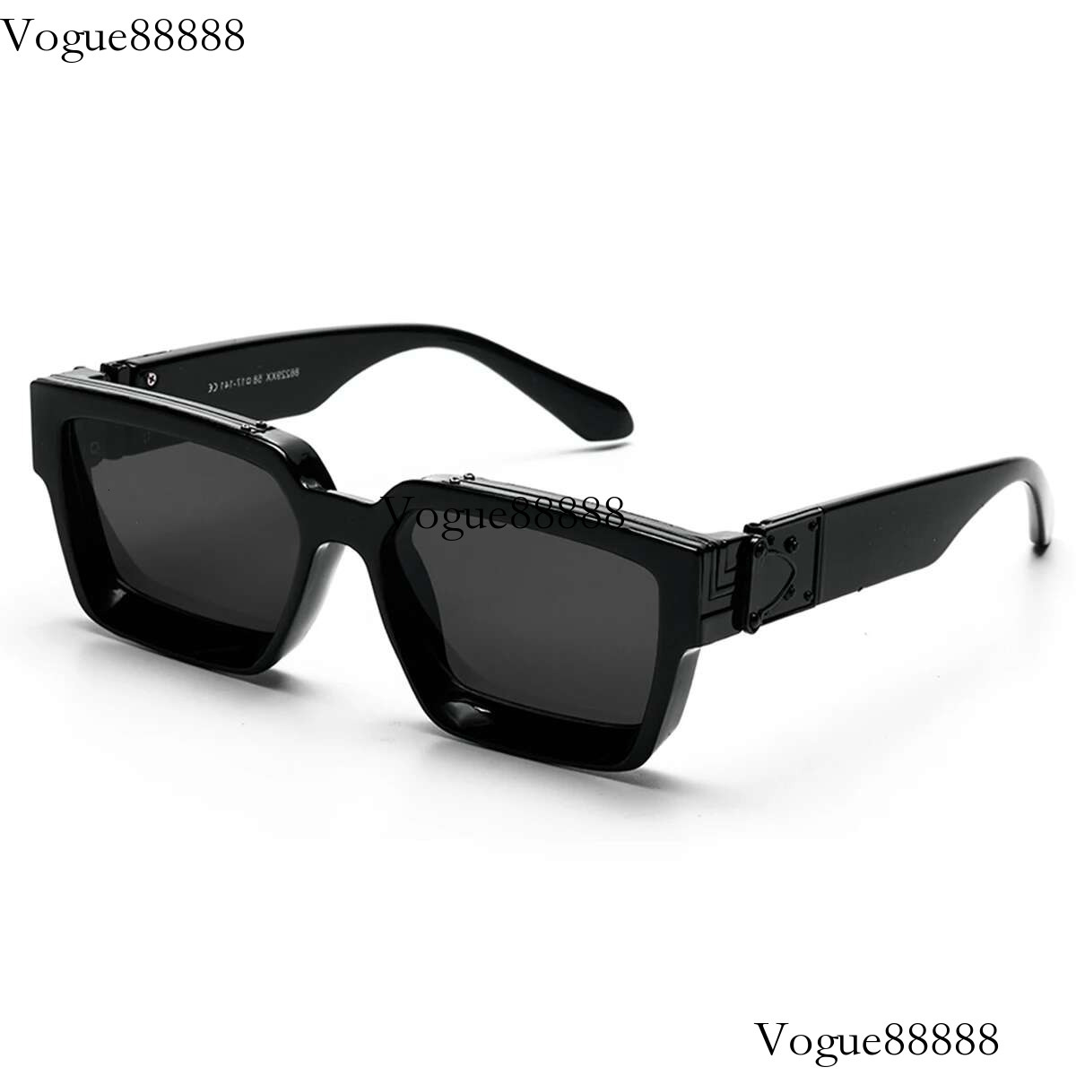 Ruiao Retro Black Millionaire Shades Sunglasses 2024 For Men Designer Famous Brand Square Sun Glasses Man Women Sunglass