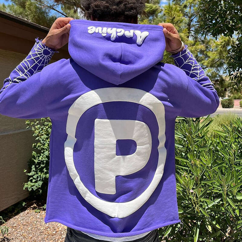 High Gothic Alphabet Foam Street Hip Hop Autumn/Winter Loose Personalized Hoodie