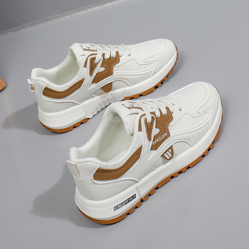 2025 Spring summer New Women s White Shoes Fashion Designer Trend Simple Board Shoes Outdoor Leisure Sports Training Shoes Running Shoes Skateboarding