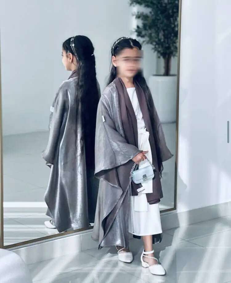 New Mother And Daughter Abaya Dubai Muslim Women Kids Girls Maxi Dress 2Pcs Set Eid Djellaba Jalabiya Turkey Kimono Islamic Robe