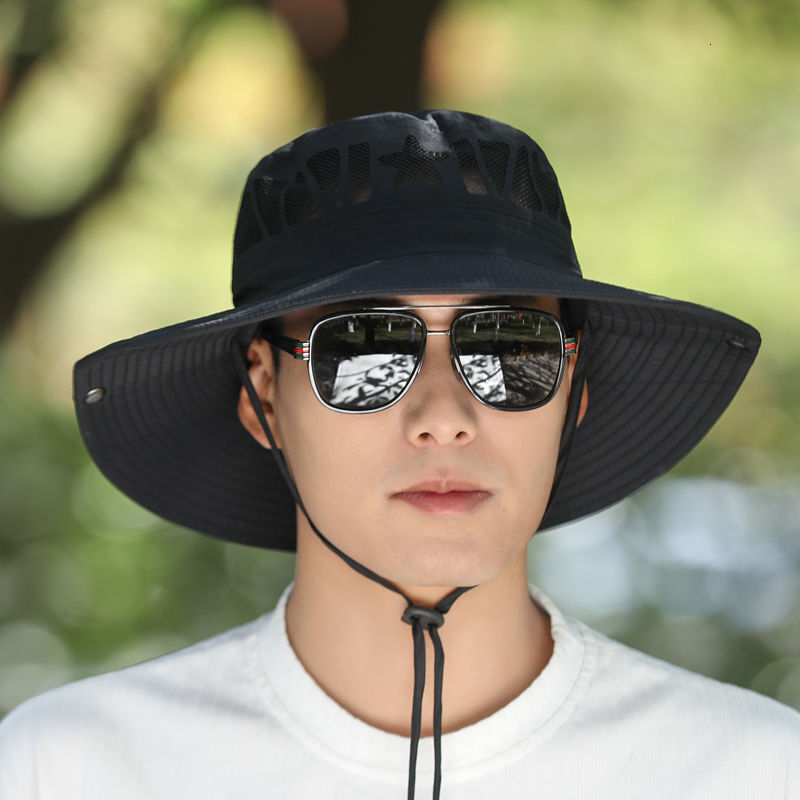 baseball cap Sunscreen men's fishing summer fisherman outdoor mountaineering hat, face blocking, UV resistant sun hat