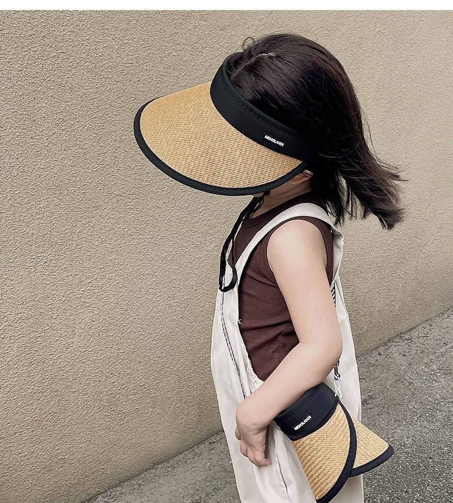 Children's summer baby big brim trendy sky top grass sun hat cute baseball cap