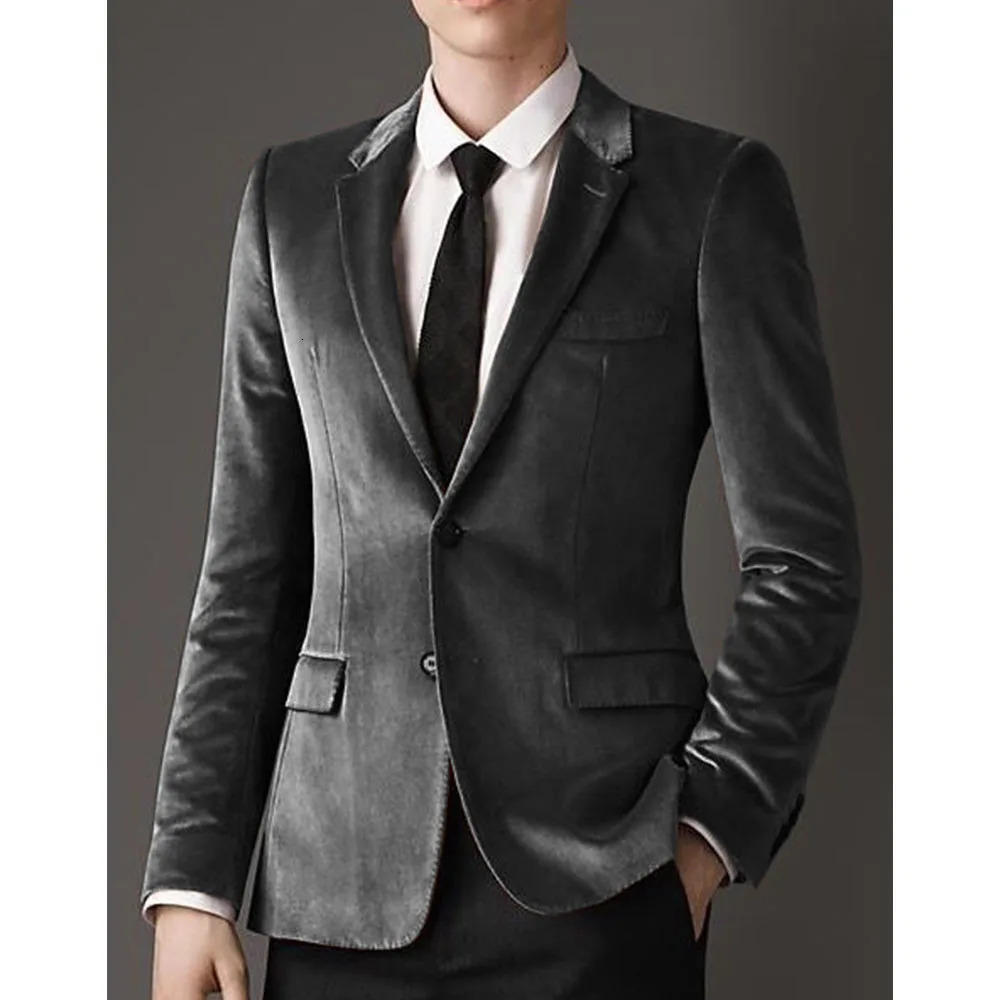 Mens jacket made of highquality velvet fabric ultrathin and suitable for single chest waist fashion n casual comfortable 250313