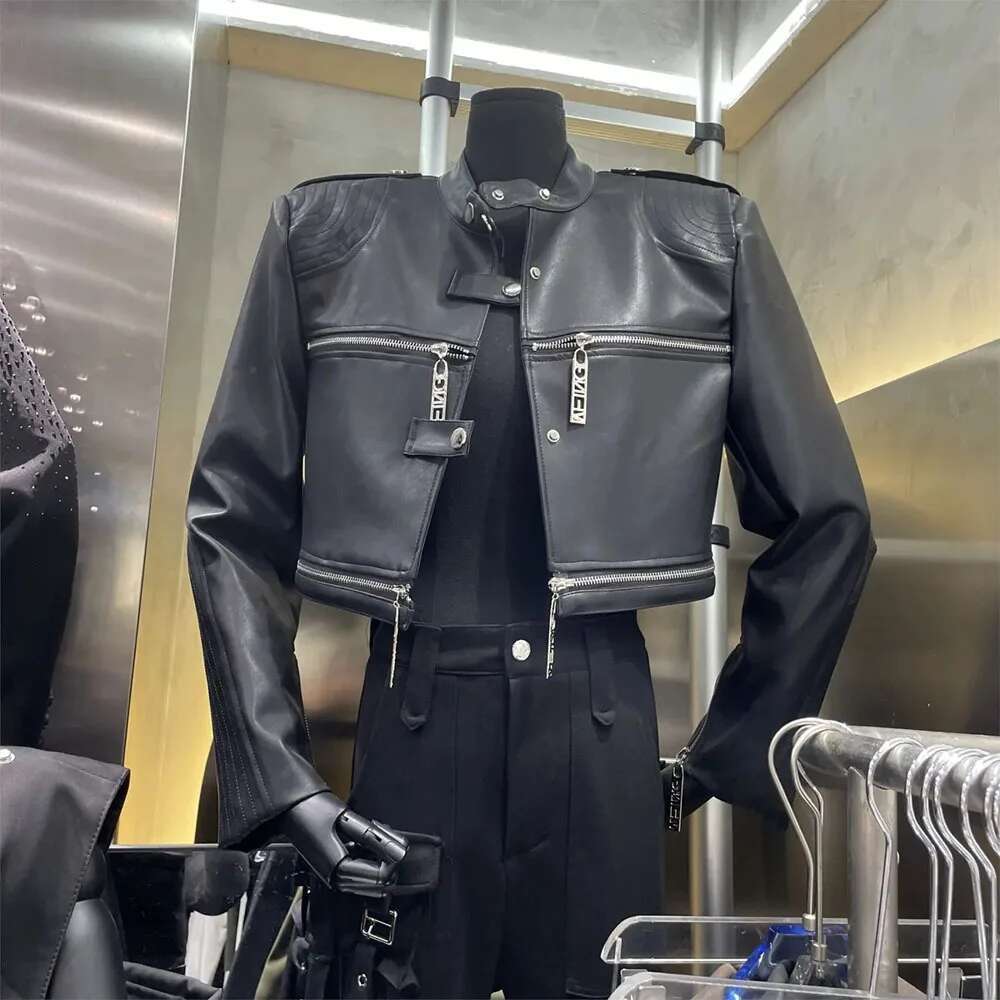 Spring Autumn New Arrival Stand Collar Zippers Pu Faux Leather Jacket Women Korean Fashion Casual Locomotive Coat Female Tops