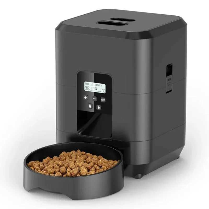2L Push Button USB Automatic Pet Feeder Smart Cat Feeder Slow Dog Feeder with Timer Pet Feeder Pet Supplies Food BowlC250313