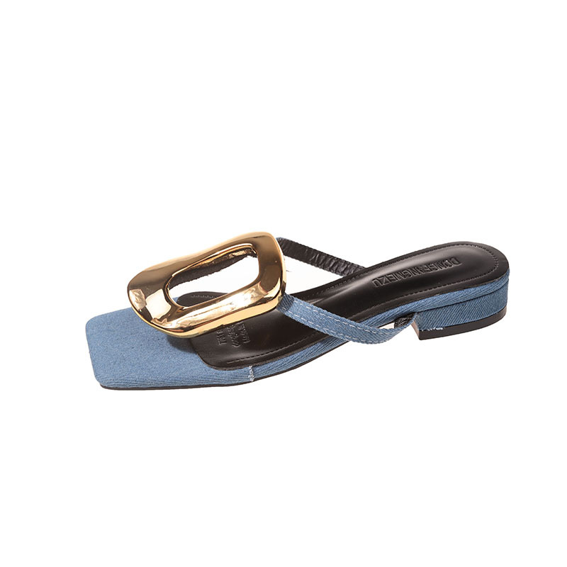 Wear flip-flops Flip-flops with gold buttons Designer free Shipping External penetration Women sandals Silver gold black blue slippers 2025 hot