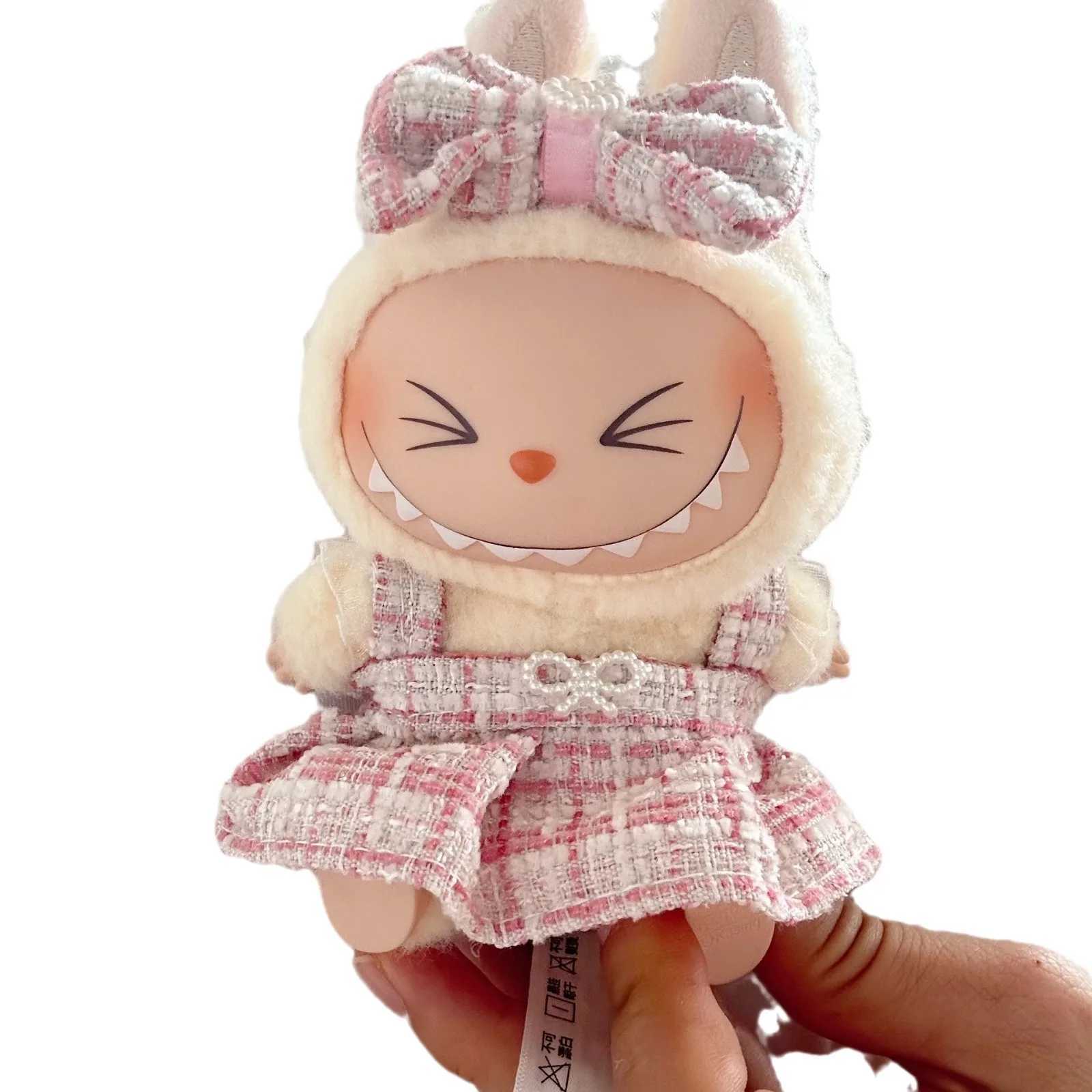 Labubu Ropa Cute Doll Clothes Outfit Accessories Classic Dress Set for 17CM Labubu V2 Mini Dolls Clothing Girl Kid GiftT250313