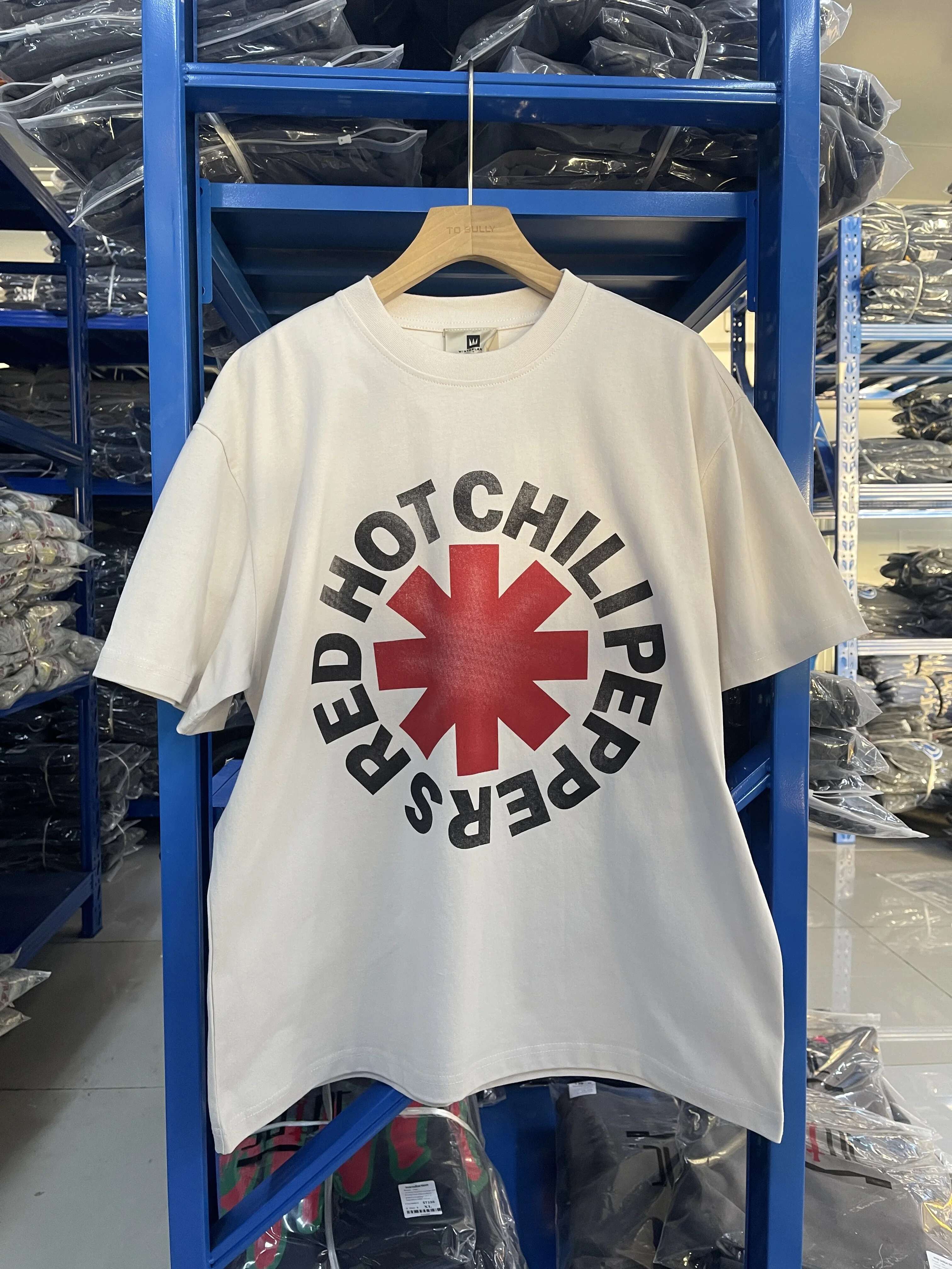 2025 Summer Vintage Rock Band T-Shirt Washed Printed Short Sleeve Weight 100% Cotton High Street Casual Oversized Top