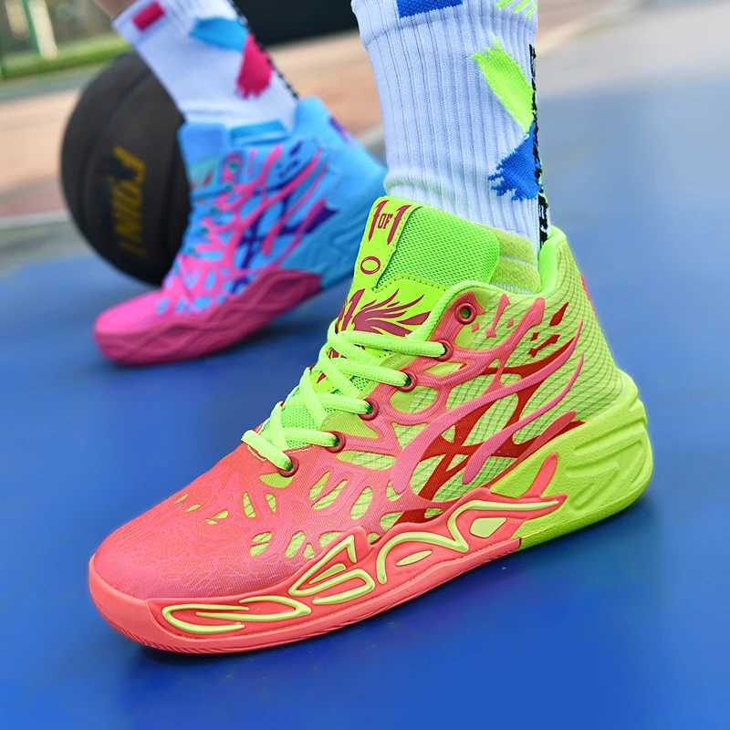 Mens Basketball Shoes Breathable Cushioning Non-Slip Wearable Runing Shoes Gym Training Athletic Basketball Sneakers for Wen Z250326