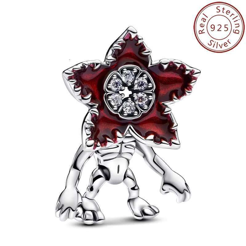 HOT Toys Stranger Things 925 Sterling Silver Charms Beads Fit Womens S925 Snake Stranger Things Bracelet DIY Jewelry Pendant Gifts