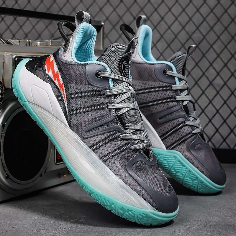 2025 Men and Women Fluorescent New Comfortable Thick Soled Air Cushion Basketball Shoes Valentine's Day Romantic Design
