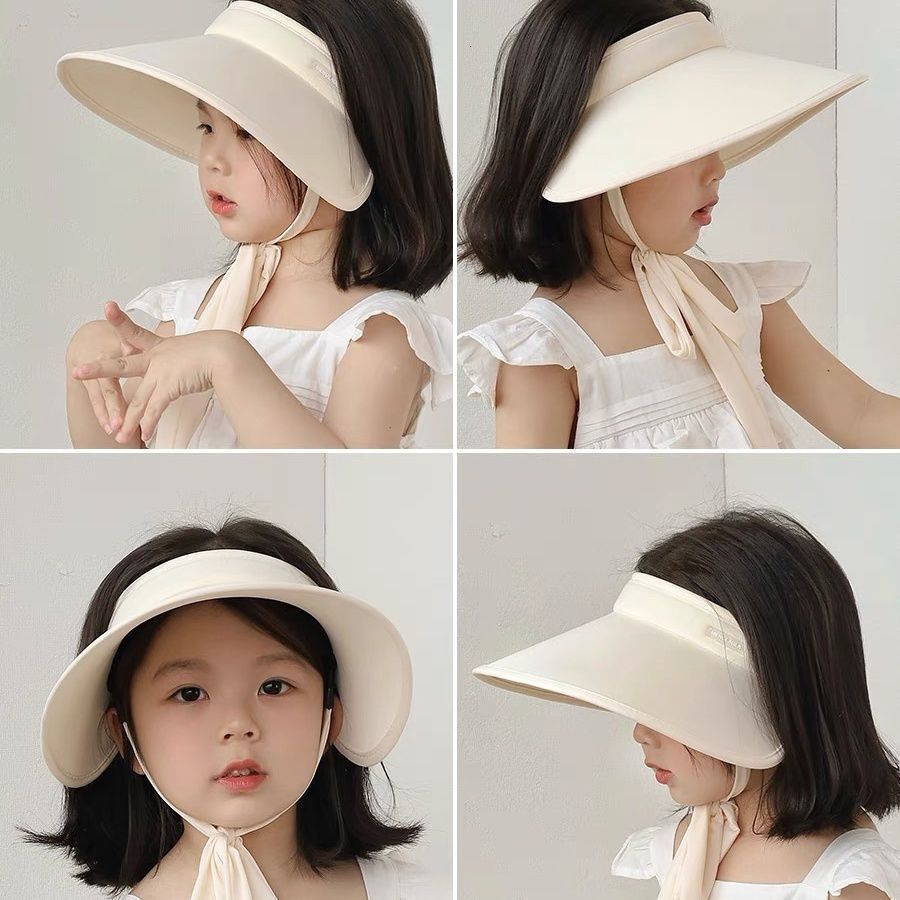 UPF50+Children's Boys' Ice Silk Baby Girls' Sun Empty Top Hat, Sports baseball cap