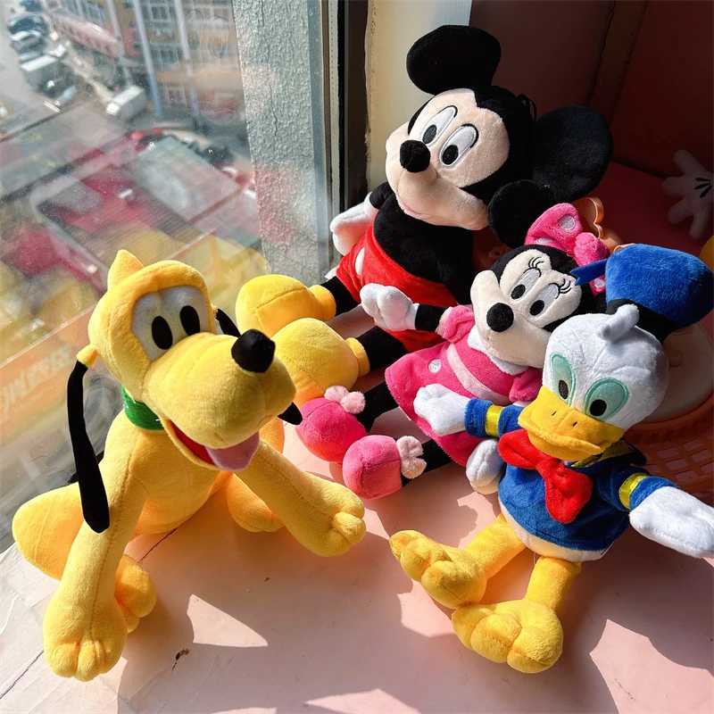 Disney Cute Pluto Donald Duck Stuffed Animation Goofy Doll Minnie Mouse Plush Movie Character Plush Toy Pillow Birthday Gift Girl Y250401