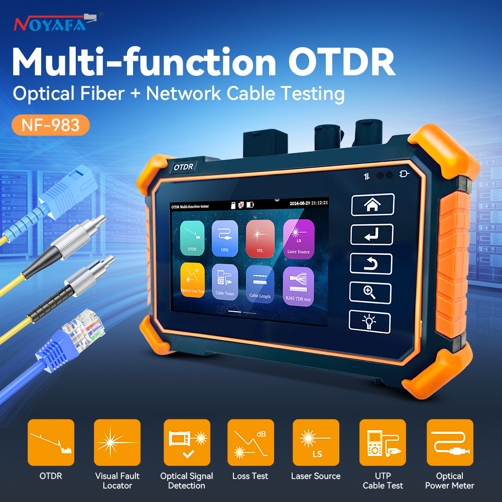 NOYAFA NF-983 OTDR Optical Fiber Network Tester with IP Scan Port Flashing Features Advanced Testing Equipment