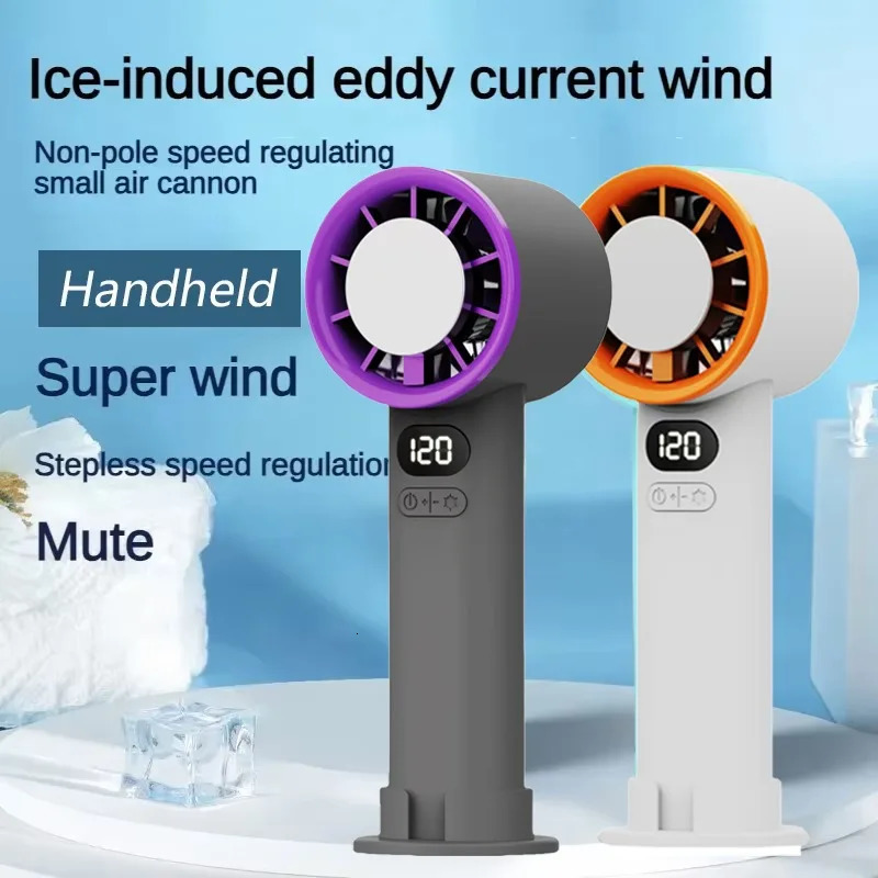 portable fan with 120 Speed handheld mini instant cooling ice mode rechargeable stylish female outdoor personal 250313