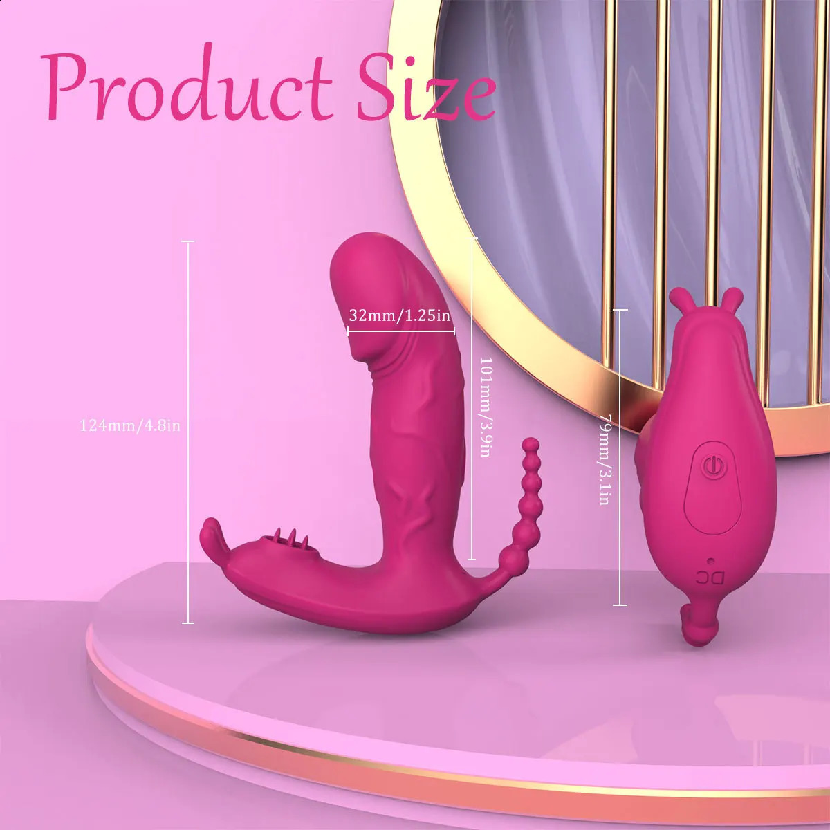 APP Control Wearable Panty Vibrators Anal Stimulation with 9 Vibration Modes Clitoris Female Masturbation Sex Toy 250313