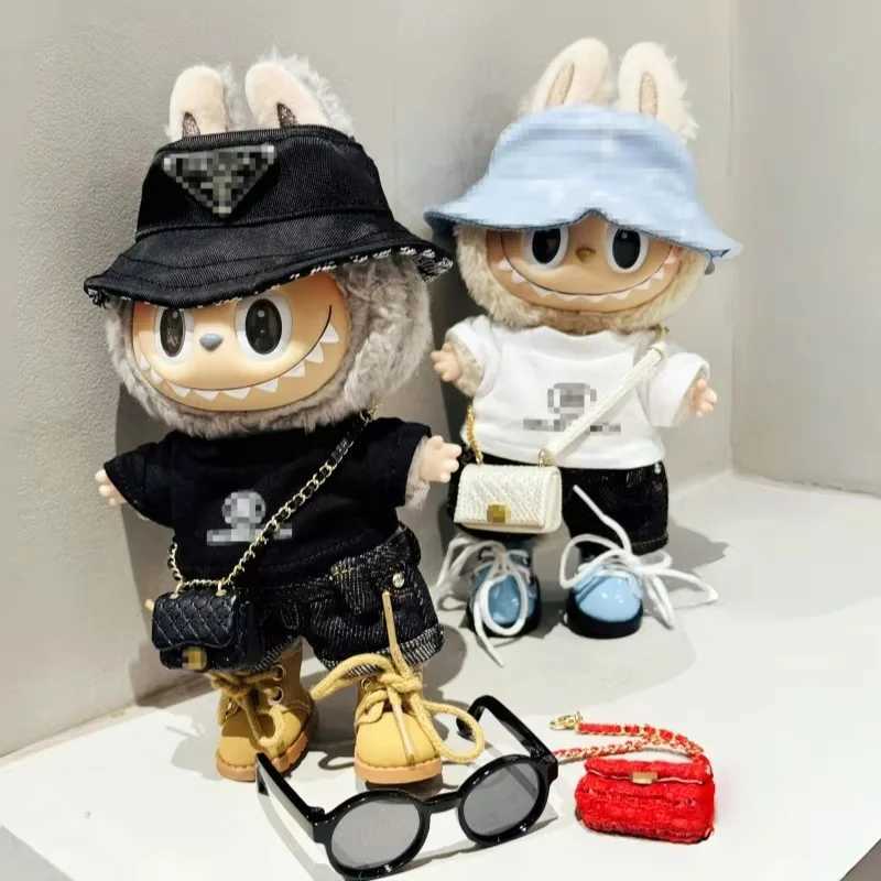 2024 Hot Sale Labubu Small Cloth Doll Bag Heart Stirring Macaron Small Fragrant Wind Mini Bag Matching Dolls Ornaments Girls ToyT250313