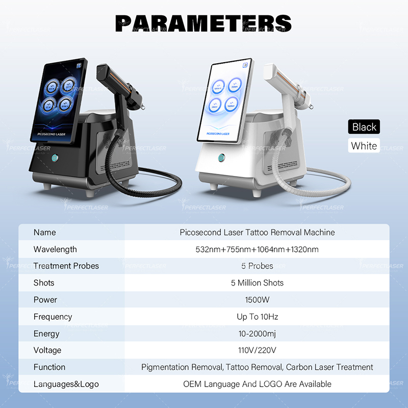 CE ISO Certified Portable Picosecond Laser Machine for Laser Tattoo Removal and Skin Care carbon peel laser machine