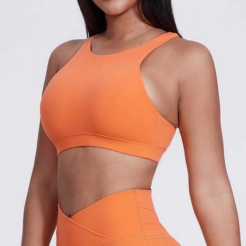 Active Shirts Tees Cross Straps Sports Bra Gym Workout Crop Top Vest Women High Impact Fit Bralette Running Tight Underwear With Chest Pad Y250312D0IP