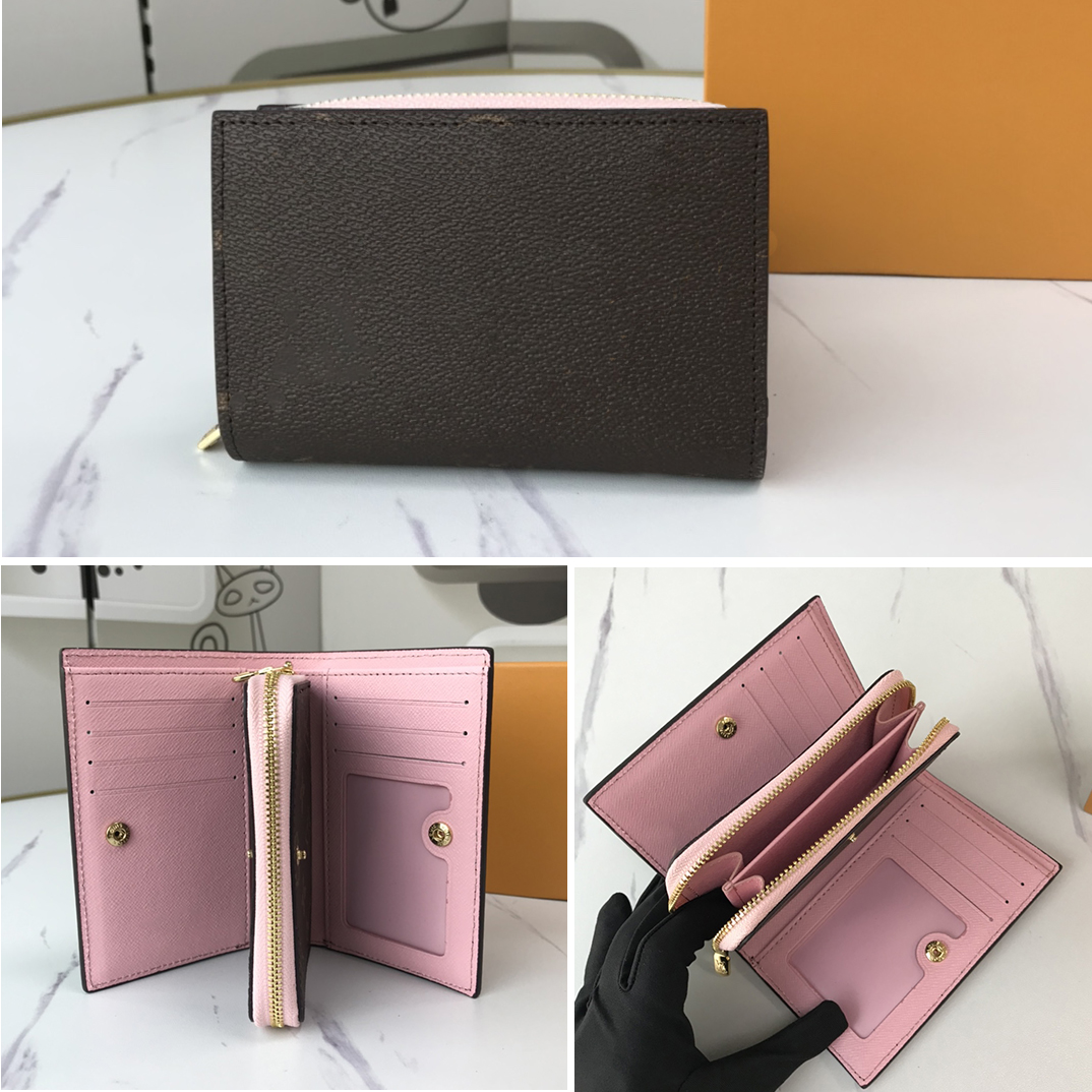 Designer leather Wallet High quality Luxury Bag clip Metal buckle Wallet Lattice zipper Luxury Women Card Holder Purse credit card holder Handbag With box 86366