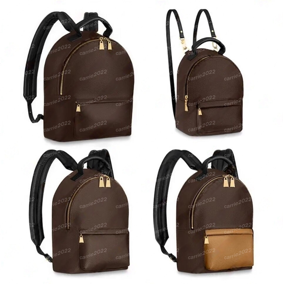 AAA Top Ladies Casual Designer Bags Luxury Palm Backpack Schoolbag Field Pack Sport Outdoor Packs TOP Mirror Quality M44873 M44871 M44874 M44872 3 Size Pouch Purse