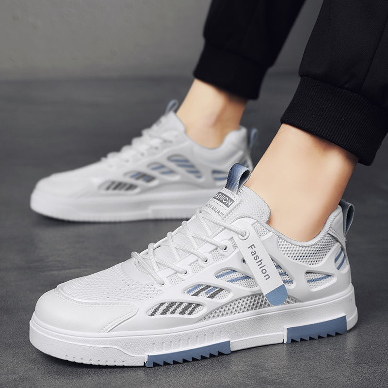 2025 New Breathable Mesh Men's Designer Trendy Fashion Multi functional White Student Sports and Leisure Board Fashion Shoes