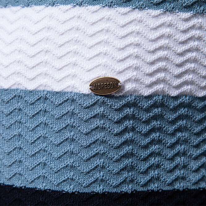 summer high-end striped business thin men's lapel half zipper short sleeved 2025 new casual versatile fashion clothing