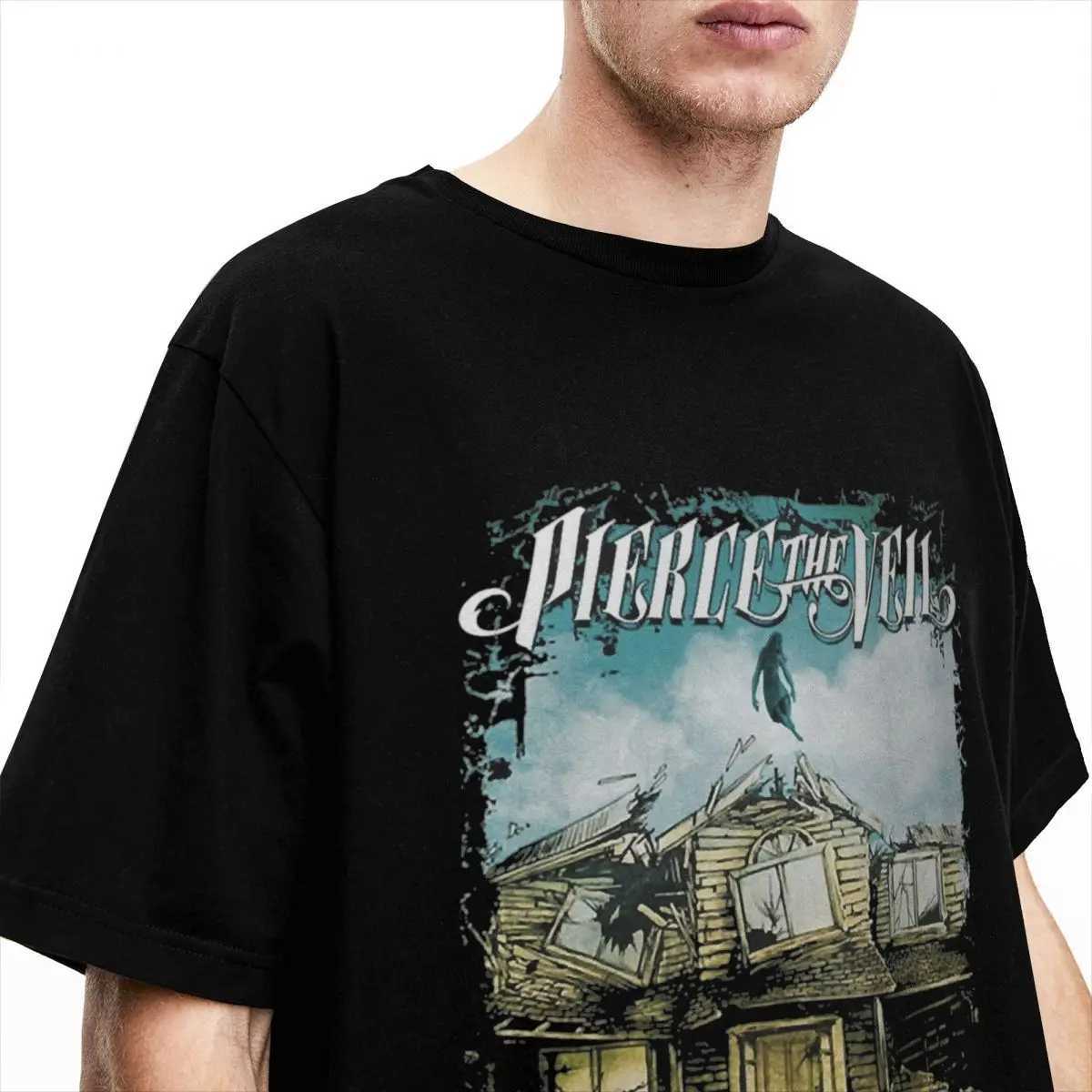 Men Womens Music PIERCE THE VEIL Rock Band Punk T-Shirt Merch Awesome Cotton T Shirts Tops Birthday Gift X250313