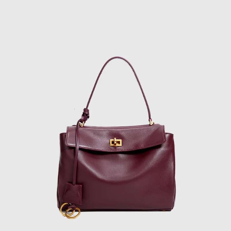 Women's Bags Women's Bags New Premium Genuine Leather Rodeobag Single Shoulder Crossbody Casual Commuting Kali Women's Bag Lock Buckle 