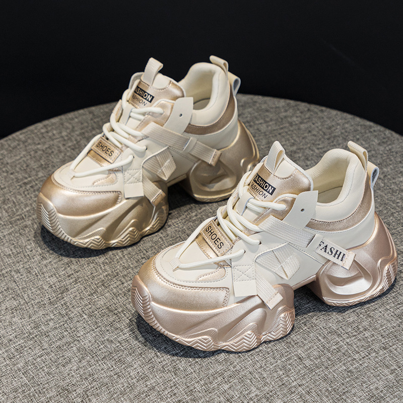 Genuine Leather White Shoes For Women s Spring summer 2025 New Fashion Designer High Luxury Board Shoes Thick Soled Breathable Sports And Leisure Shoe