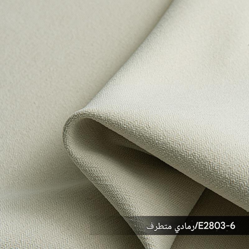 A934 High density fine velvet chenille curtain fabric cream color healing series living room bedroom sun protection high light blocking curtain finish