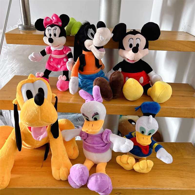 Disney Cute Pluto Donald Duck Stuffed Animation Goofy Doll Minnie Mouse Plush Movie Character Plush Toy Pillow Birthday Gift Girl Y250401