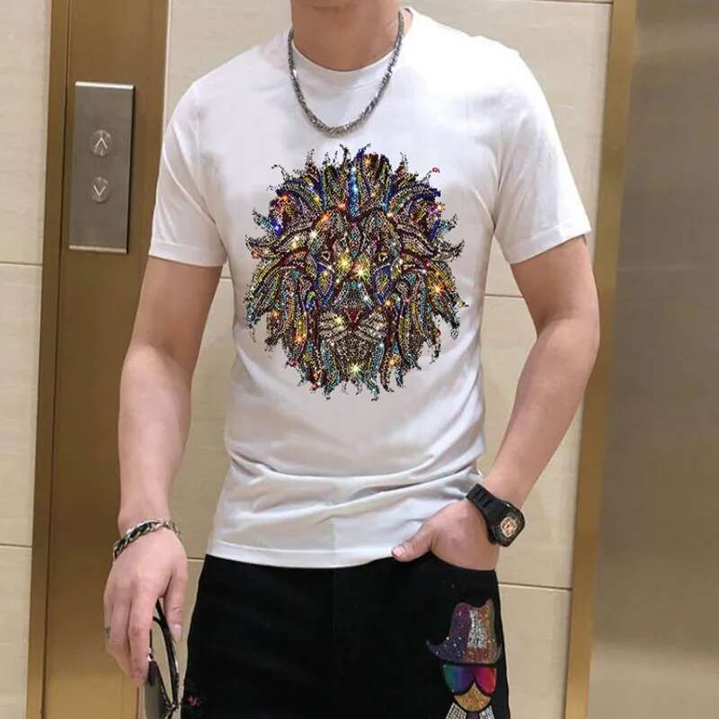 Fashion Clothes Mens Pullover Tees Rhie Punk Men Hip Hop Top Tshirt Oversize Short Sleeve Brand Design T-Shirts 100