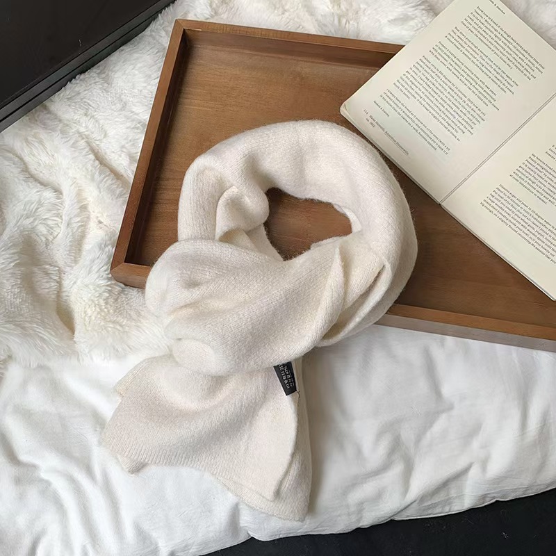 K118 Scarf women's high-end 2025 new versatile soft and waxy imitation cashmere warm wool knitted scarf neck wholesale