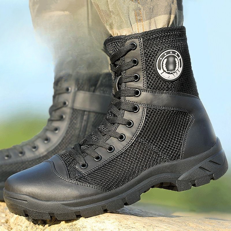 2025 New Safety Training Net Breathable Designer Trendy Fashion Martin Outdoor Boots Men's Hiking Tour