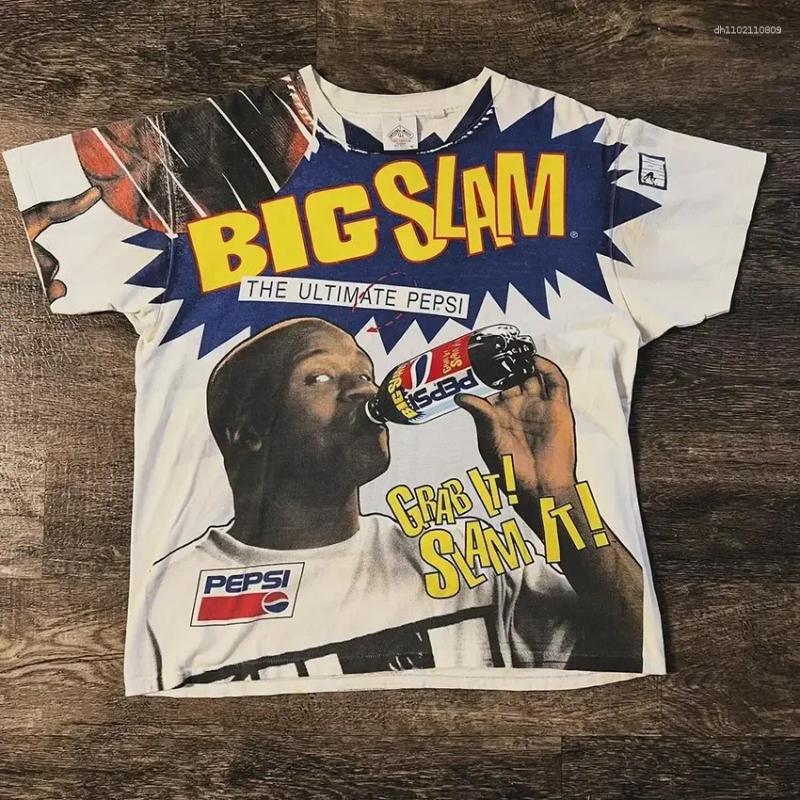 Men's T Shirts Hip Hop Men TShirt Vintage Summer Casual American Style Personalized Design Basketball Player Prints Cotton Fashion Trend