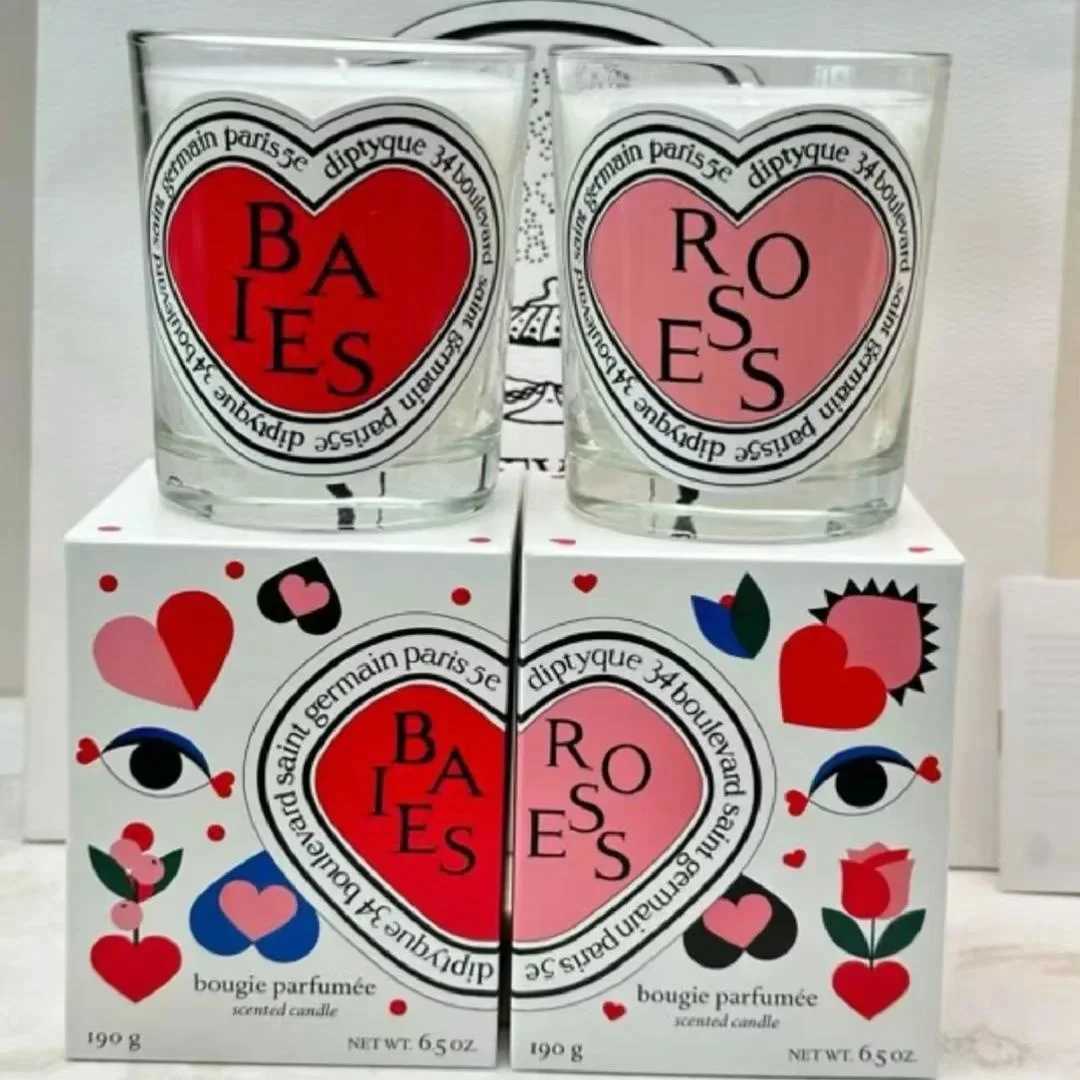 Romantic Limited Diptyques Candles Sakura Scented Fragrance Candle Light Gift High Quty Aromatherapy Perfume Aroma Home DecorC250313