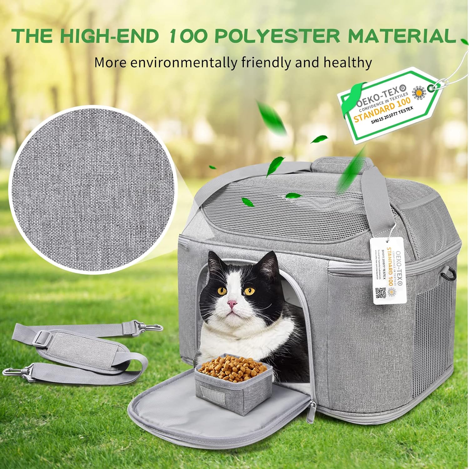 Soft Side Pet Large Suitable For Foldable Travel Small Dog Carrier, Aire Approved Cat Carrier 0317Bag