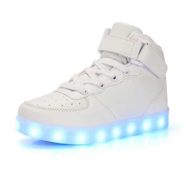LED light shoes luminous sports shoes suitable for children and adults mens and womens tennis suitable for children boys girls luminous sliding boots 
