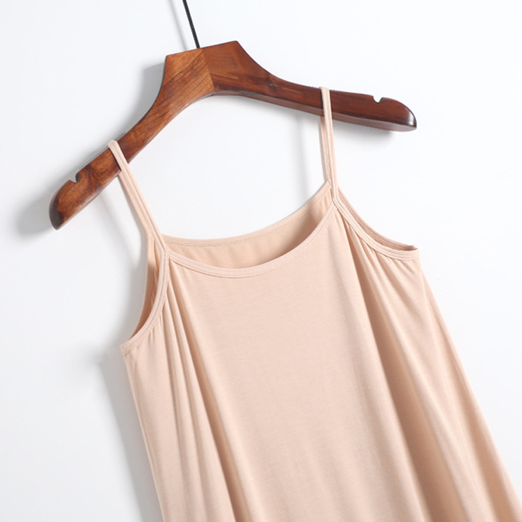 B775-Suspender skirt for women, loose vest skirt for pregnant women, mid-length petticoat, home nightdress