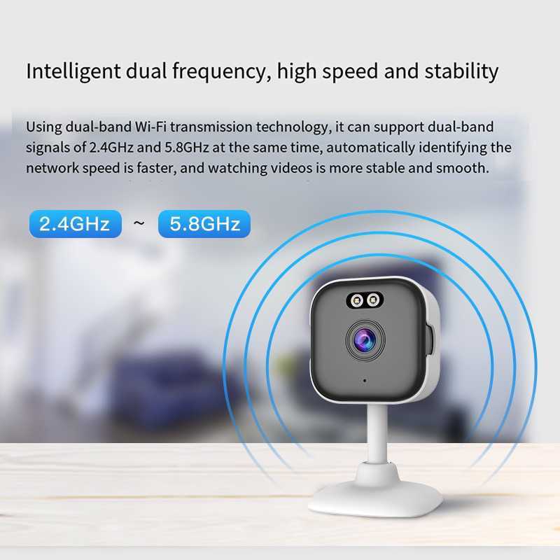 New wireless smart home network surveillance camera HD night vision WiFi small block monitor Z241224