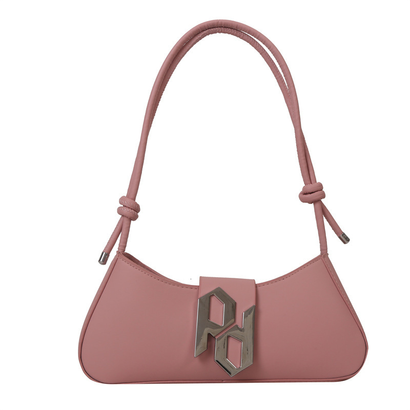 Bags Texture For Women's Bag Summer New Solid Color PU Underarm Bag, Stylish Commuting Handbag