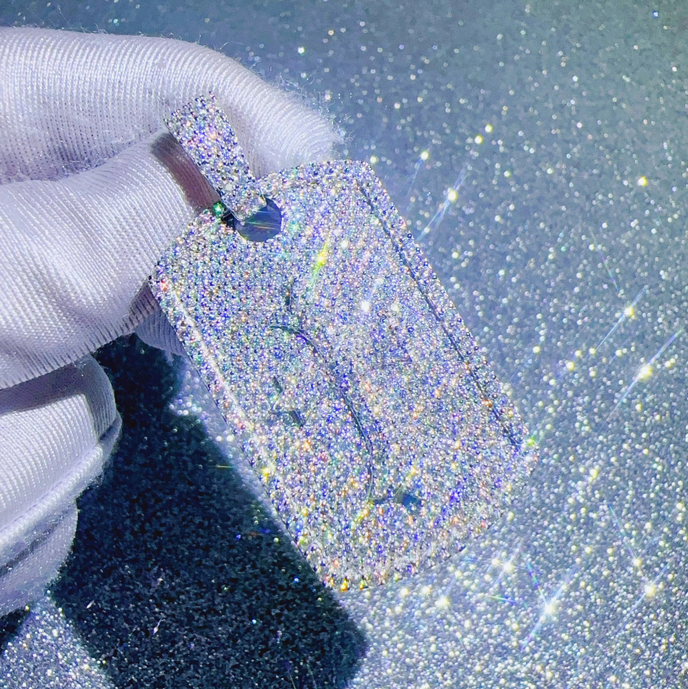 Fine Jewelry Necklaces Pass Diamond Tester VVS Moissanite Chain Pendant Silver 925 Charm Pendant